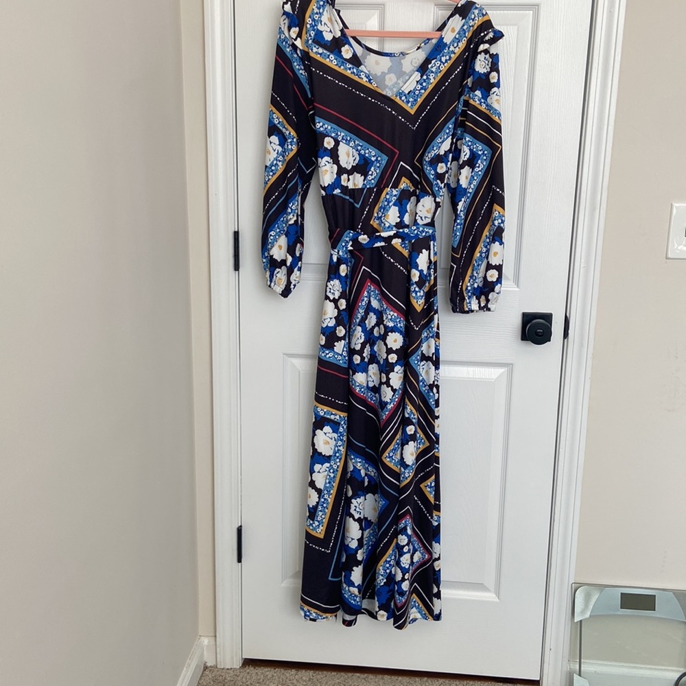 Eloquii Long Sleeve Maxi Dress, SZ 14, NEW - Picture 2 of 6